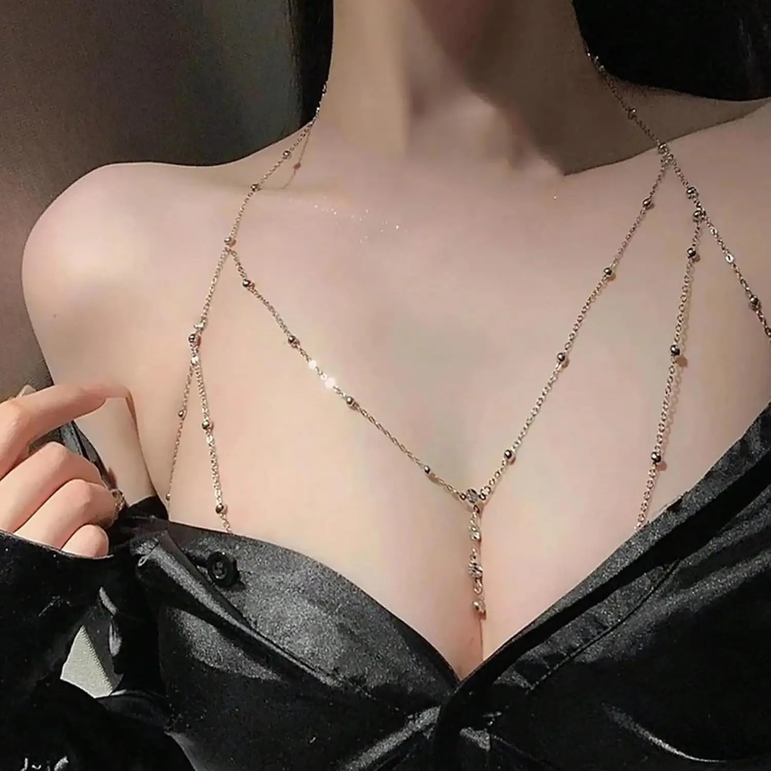 Women's sexy multi-layer neckl - Body Jewelry Vest review and price