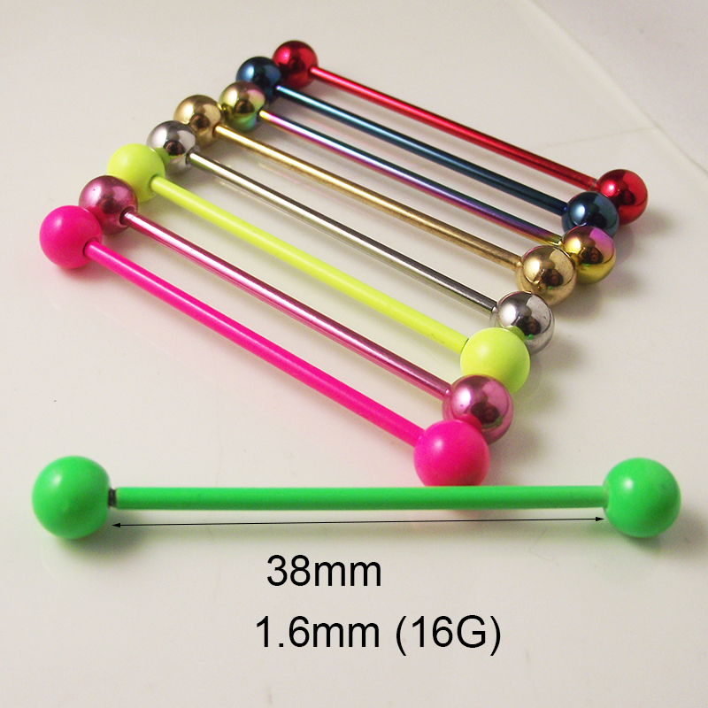 2 Pieces 14G 1.6mm Tongue Ring - Body Jewelry Industrial review and price
