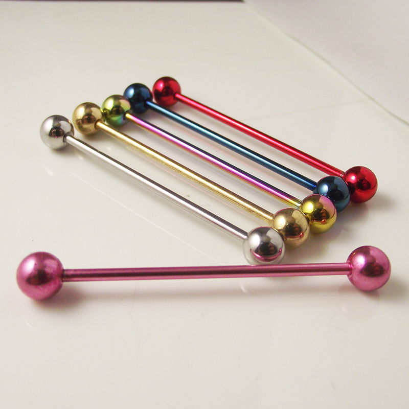 2 Pieces 14G 1.6mm Tongue Ring - Body Jewelry Industrial review and price