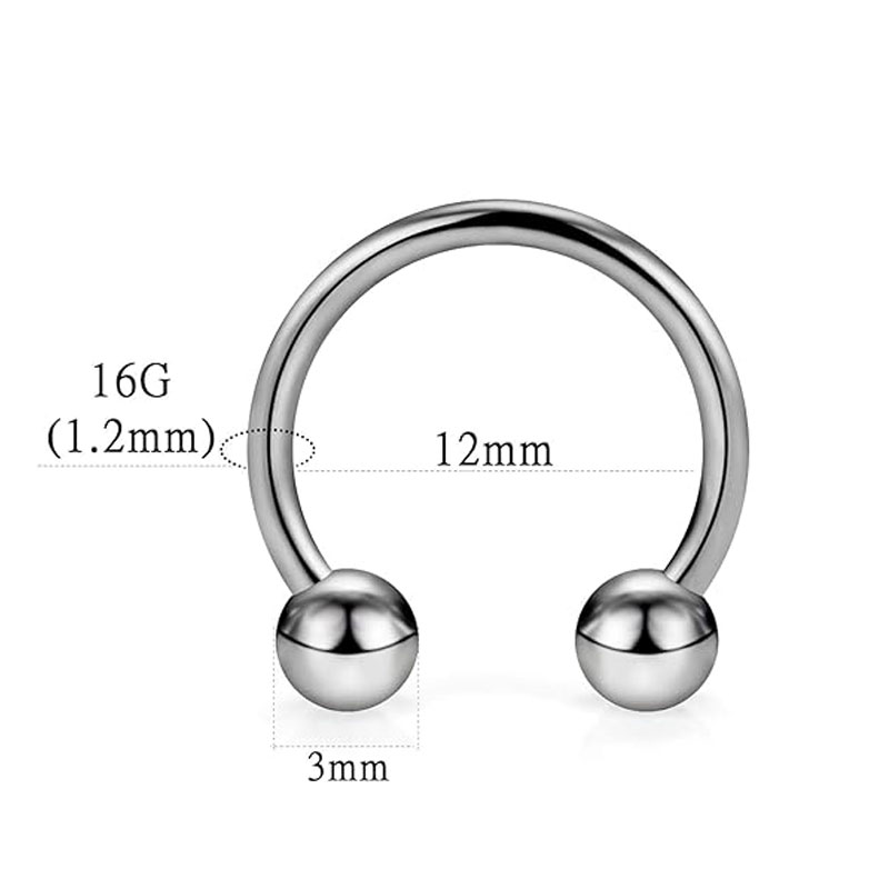 1/5Pcs Titanium Horseshoe Sept - Helix Cartilage Ring review and price