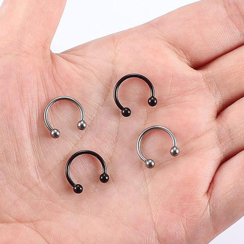 1/5Pcs Titanium Horseshoe Sept - Helix Cartilage Ring review and price