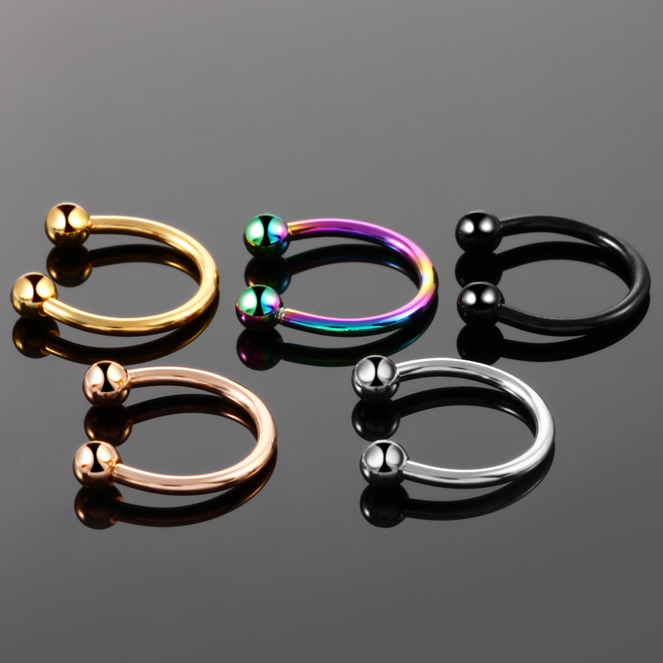 1/5Pcs Titanium Horseshoe Sept - Helix Cartilage Ring review and price