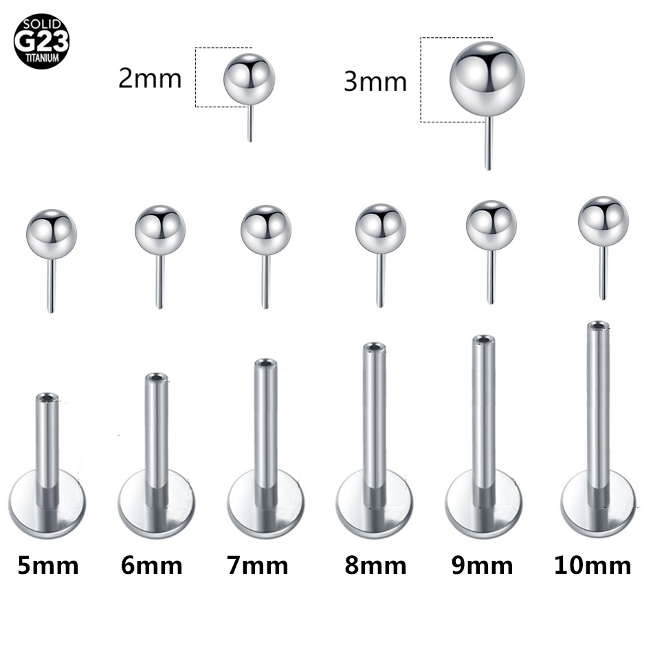 1/10pcs Titanium Push-in Balls - Helix Cartilage Ring review and price