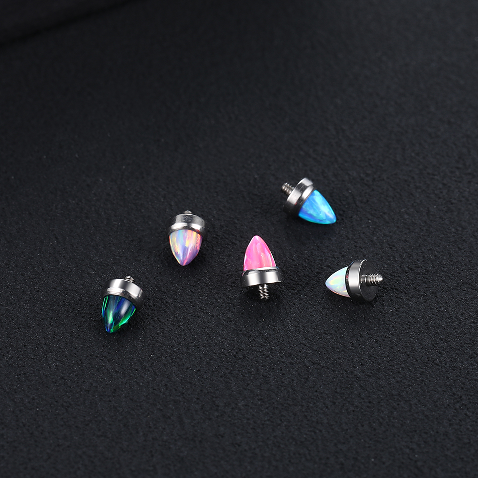 1PC Titanium Claw Set Opal Bul - Body Jewelry Industrial review and price