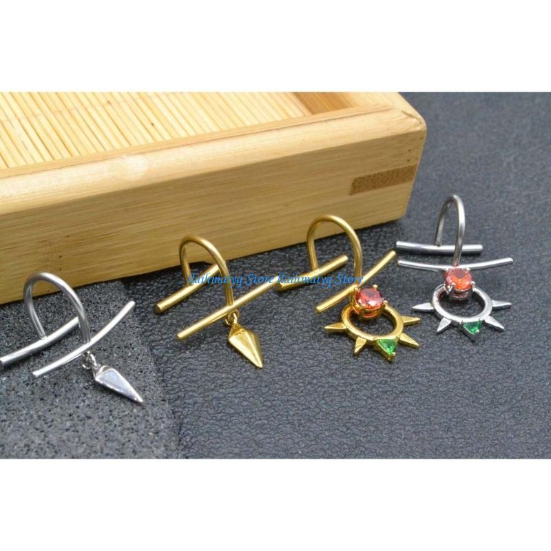 573B Non Piercing Hoop Rings Z - Body Jewelry Labret review and price