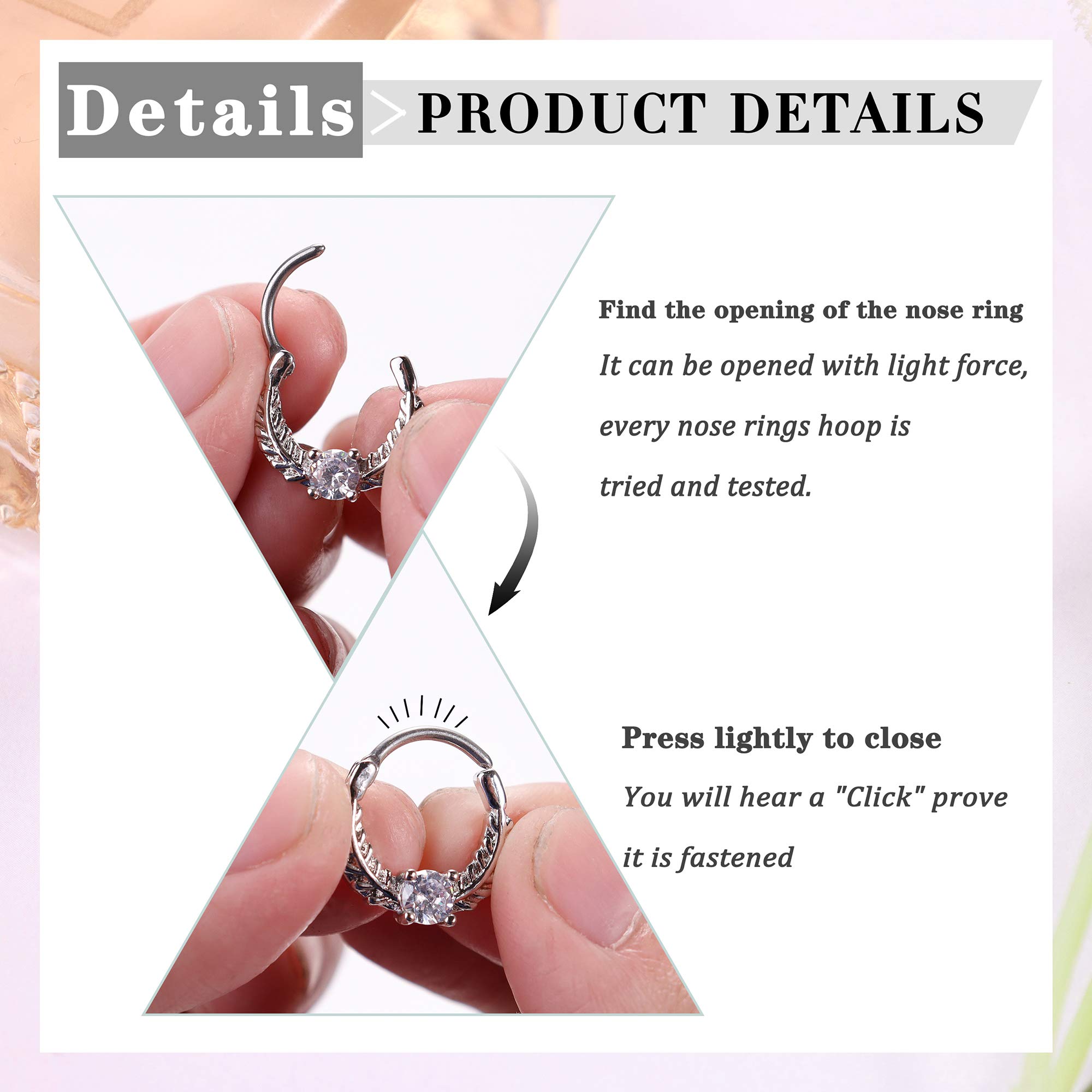 Drperfect 16G Septum Clicker R - Helix Cartilage Ring review and price