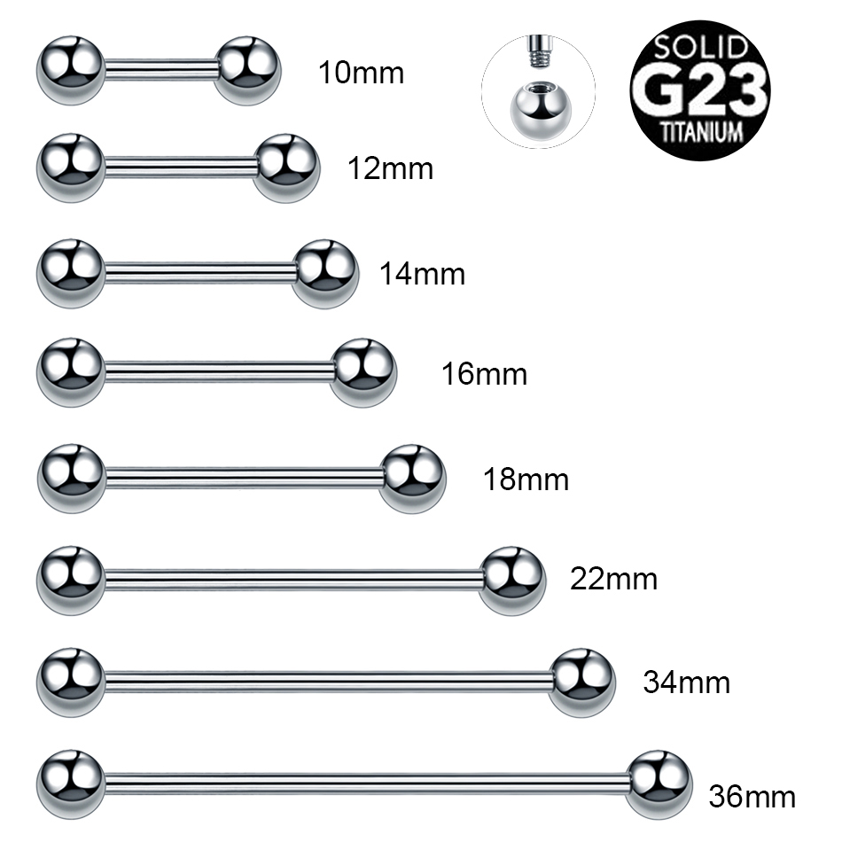 1PC 14G 16G Titanium Industria - Body Jewelry Industrial review and price