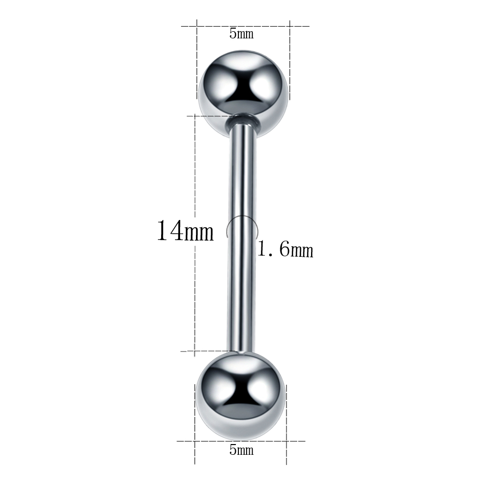 1PC 14G 16G Titanium Industria - Body Jewelry Industrial review and price