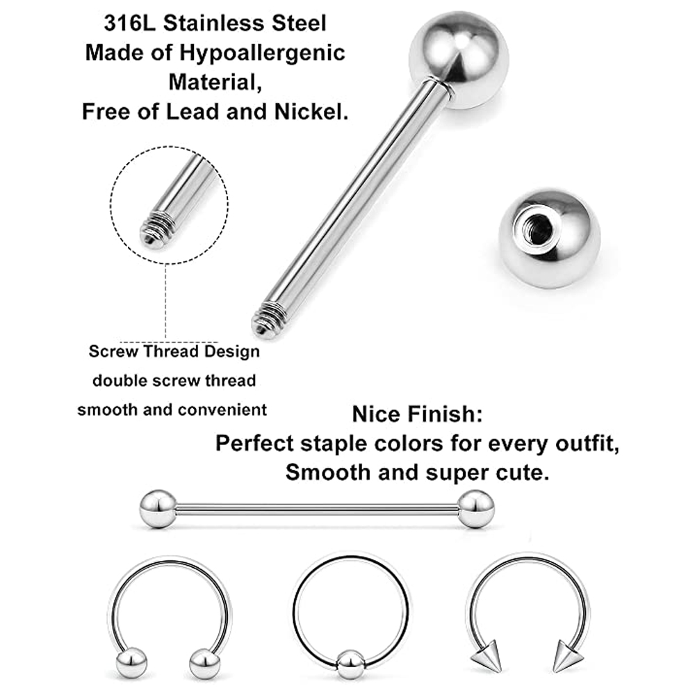 Piercing Kit Stainless Steel E - Body Jewelry Industrial review and price
