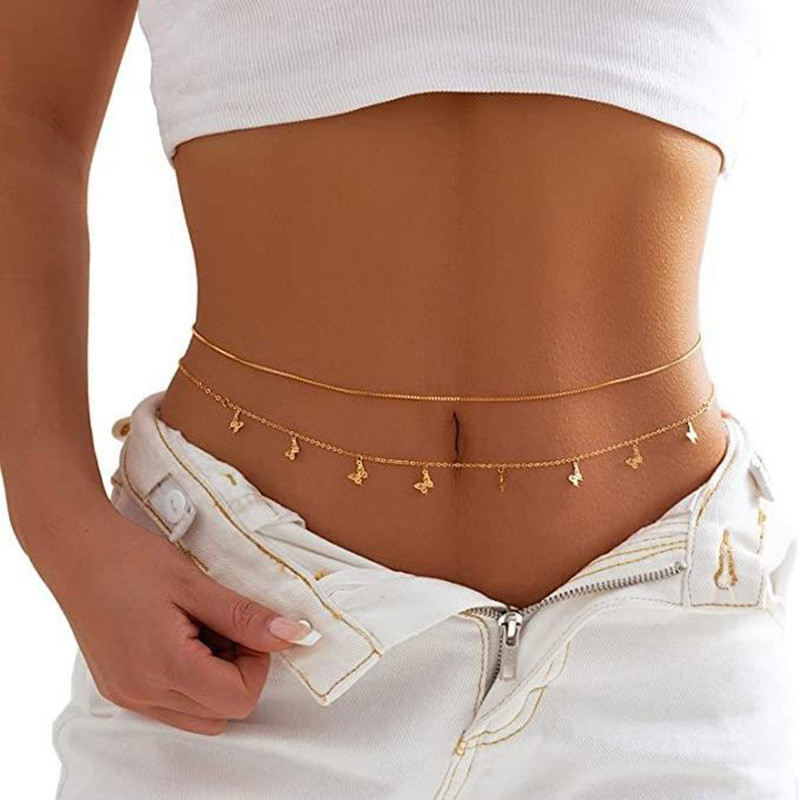 Fashion Simple Double Layer Be - Body Jewelry For Women review and price