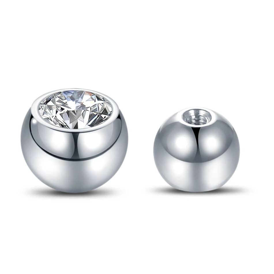 10Pcs G23 Titanium External Th - Body Jewelry Replacement Ball review and price