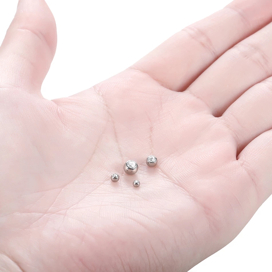 10Pcs G23 Titanium External Th - Body Jewelry Replacement Ball review and price